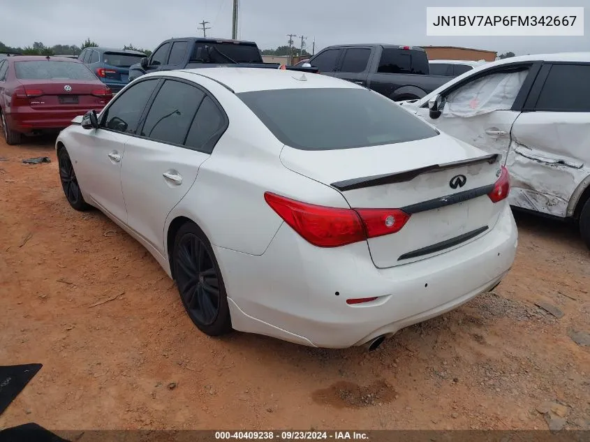 JN1BV7AP6FM342667 2015 Infiniti Q50 Premium/Sport