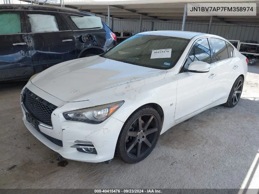 2015 Infiniti Q50 VIN: JN1BV7AP7FM358974 Lot: 40415476