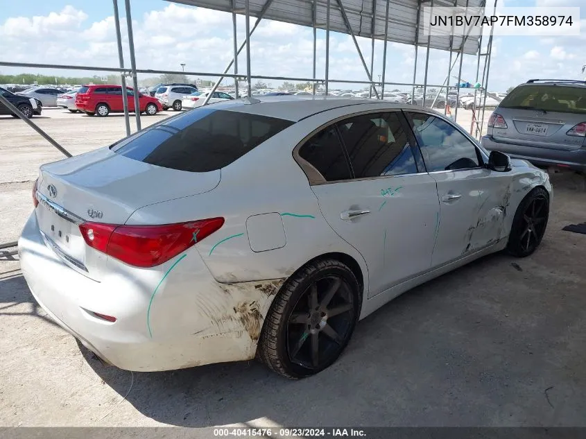 JN1BV7AP7FM358974 2015 Infiniti Q50