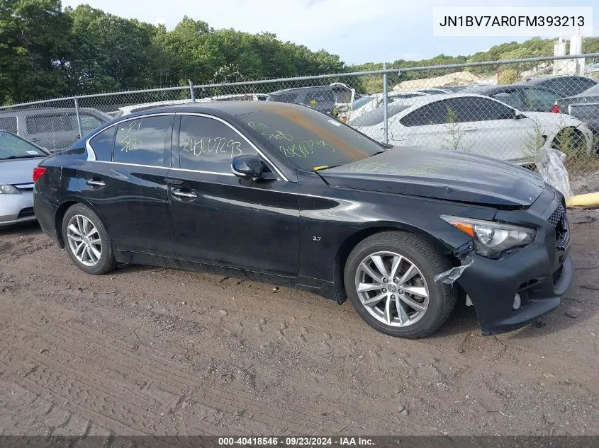 2015 Infiniti Q50 Premium VIN: JN1BV7AR0FM393213 Lot: 40418546