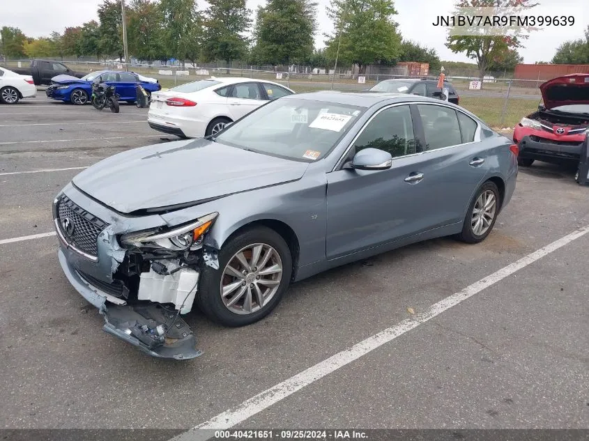 2015 Infiniti Q50 Premium VIN: JN1BV7AR9FM399639 Lot: 40421651