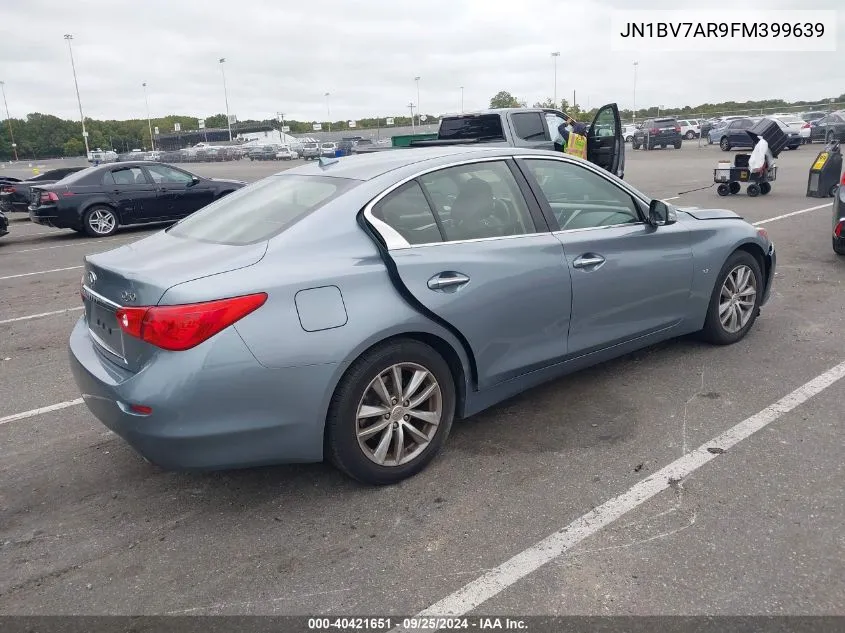 2015 Infiniti Q50 Premium VIN: JN1BV7AR9FM399639 Lot: 40421651