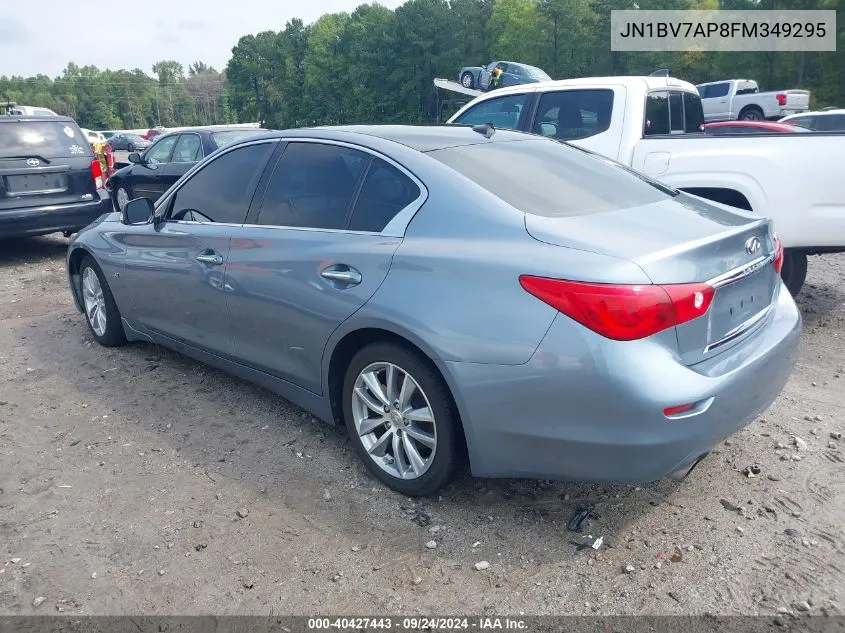 2015 Infiniti Q50 VIN: JN1BV7AP8FM349295 Lot: 40427443