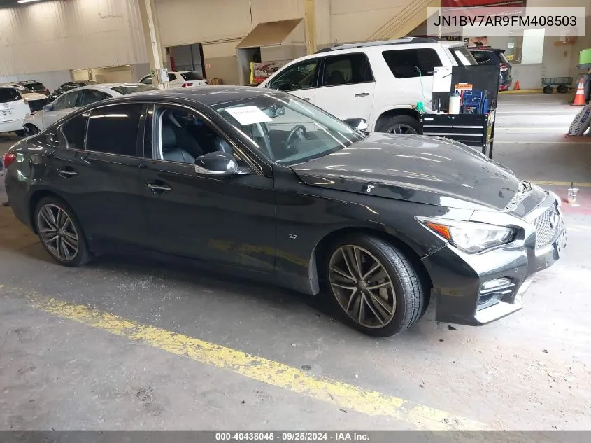 JN1BV7AR9FM408503 2015 Infiniti Q50 Sport