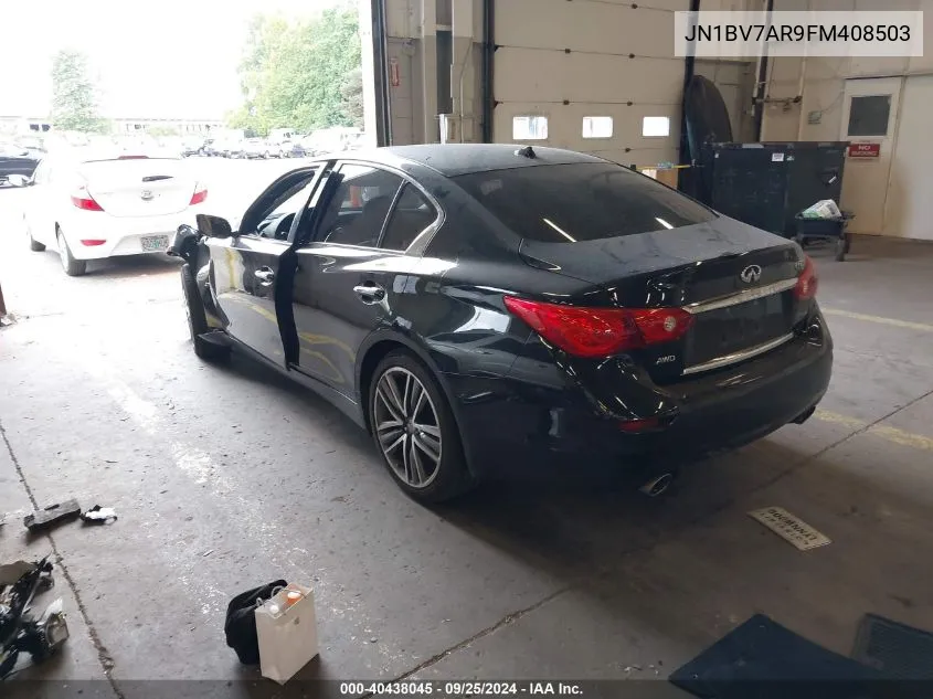 JN1BV7AR9FM408503 2015 Infiniti Q50 Sport