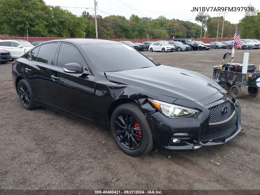 2015 Infiniti Q50 Premium VIN: JN1BV7AR9FM397938 Lot: 40460421