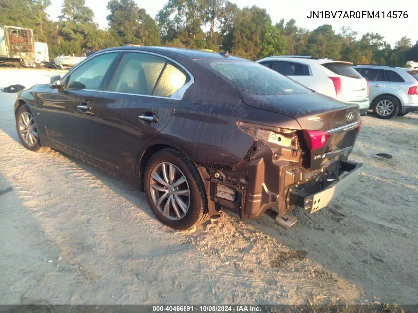 JN1BV7AR0FM414576 2015 Infiniti Q50 Premium