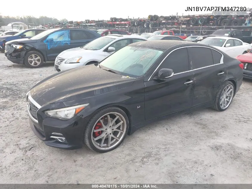 2015 Infiniti Q50 VIN: JN1BV7AP7FM347280 Lot: 40478175