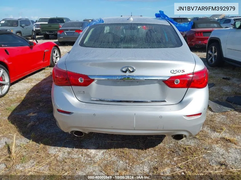 2015 Infiniti Q50 Sport VIN: JN1BV7AR9FM392979 Lot: 40500949