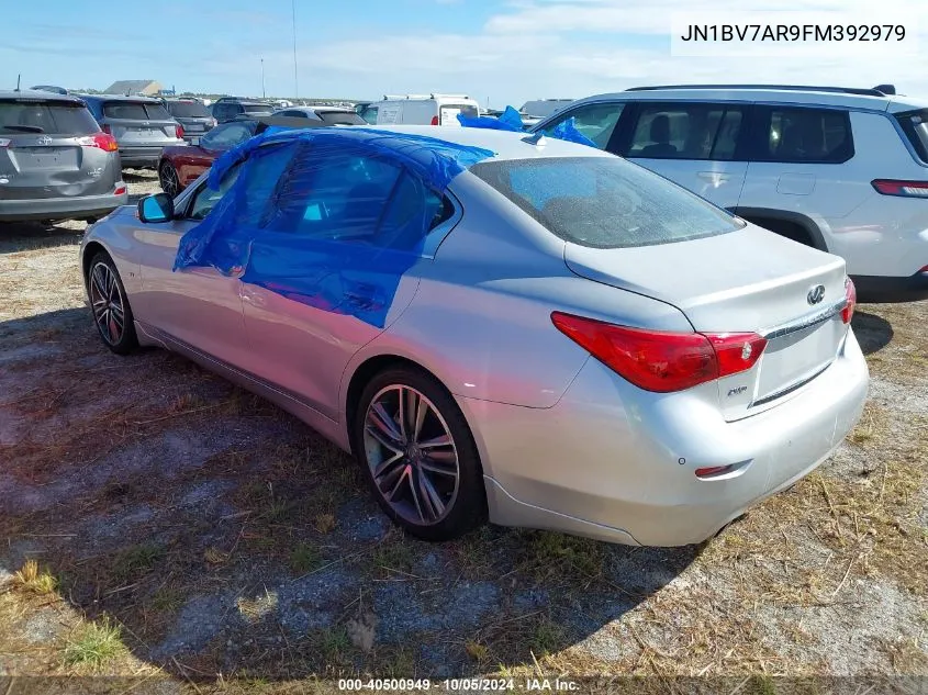 2015 Infiniti Q50 Sport VIN: JN1BV7AR9FM392979 Lot: 40500949