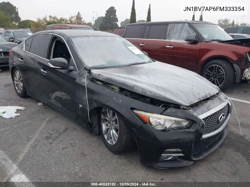 2015 Infiniti Q50 VIN: JN1BV7AP6FM333354 Lot: 40520192