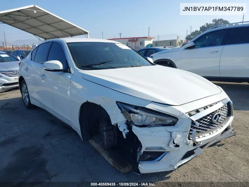 JN1BV7AP1FM347789 2015 Infiniti Q50 Premium/Sport