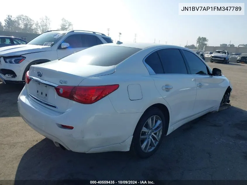 JN1BV7AP1FM347789 2015 Infiniti Q50 Premium/Sport