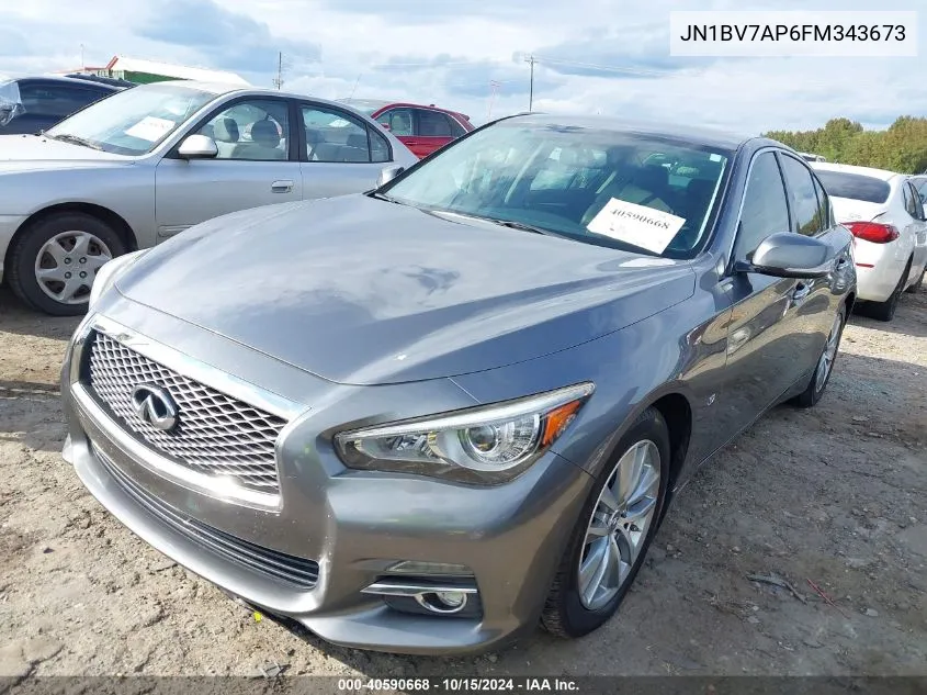 2015 Infiniti Q50 Premium VIN: JN1BV7AP6FM343673 Lot: 40590668