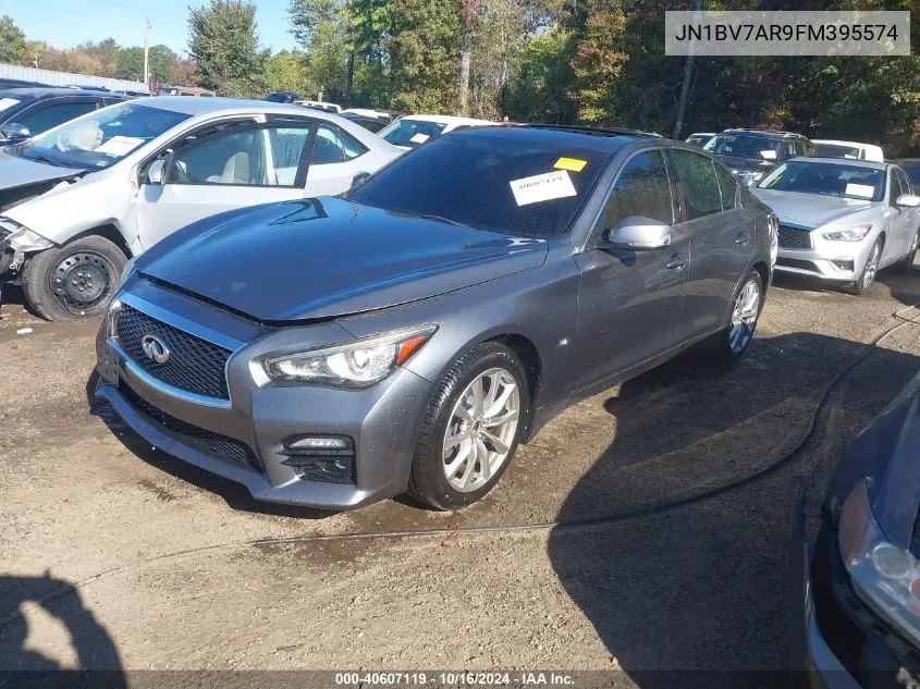 2015 Infiniti Q50 Premium VIN: JN1BV7AR9FM395574 Lot: 40607119