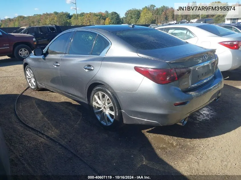 2015 Infiniti Q50 Premium VIN: JN1BV7AR9FM395574 Lot: 40607119