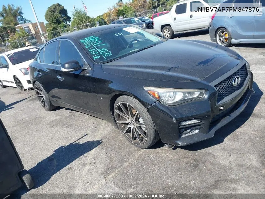 2015 Infiniti Q50 Sport VIN: JN1BV7AP7FM347876 Lot: 40677289