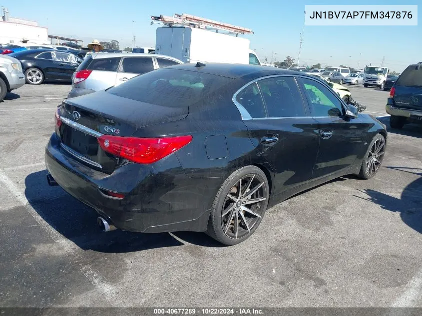 2015 Infiniti Q50 Sport VIN: JN1BV7AP7FM347876 Lot: 40677289