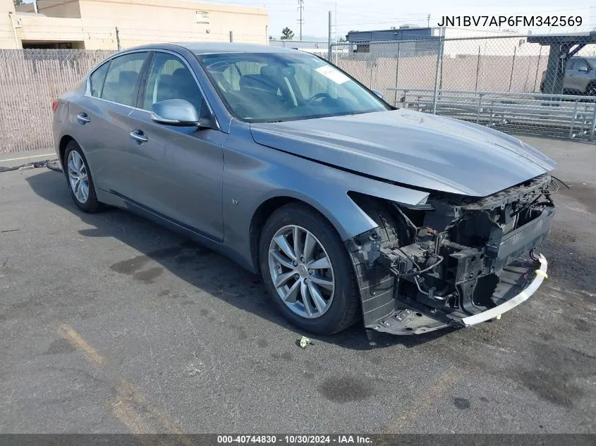 JN1BV7AP6FM342569 2015 Infiniti Q50 Premium