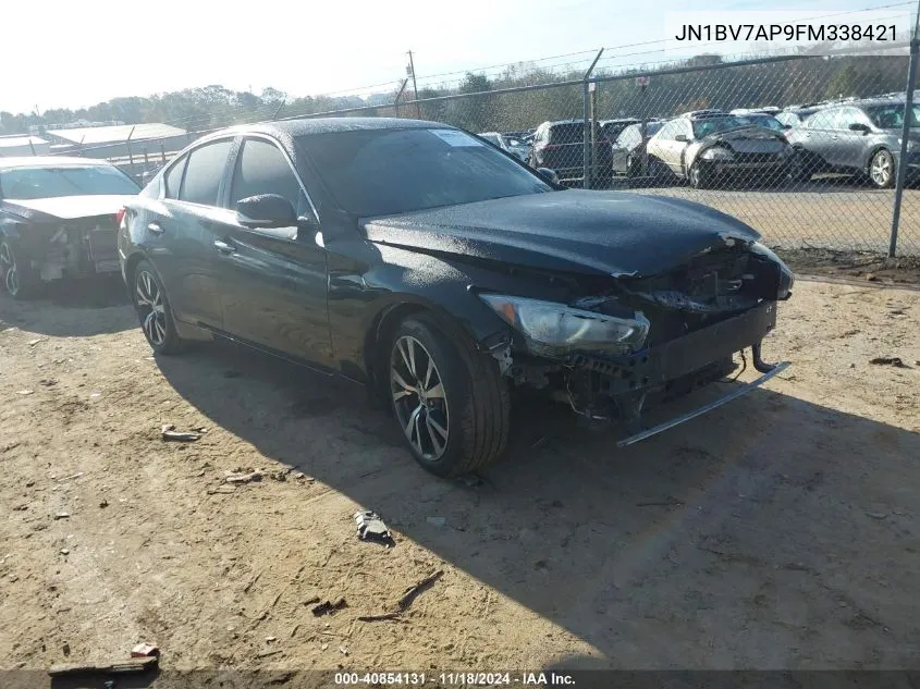 2015 Infiniti Q50 Premium/Sport VIN: JN1BV7AP9FM338421 Lot: 40854131