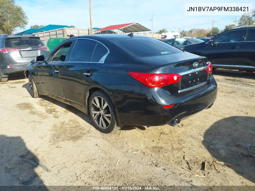 2015 Infiniti Q50 Premium/Sport VIN: JN1BV7AP9FM338421 Lot: 40854131