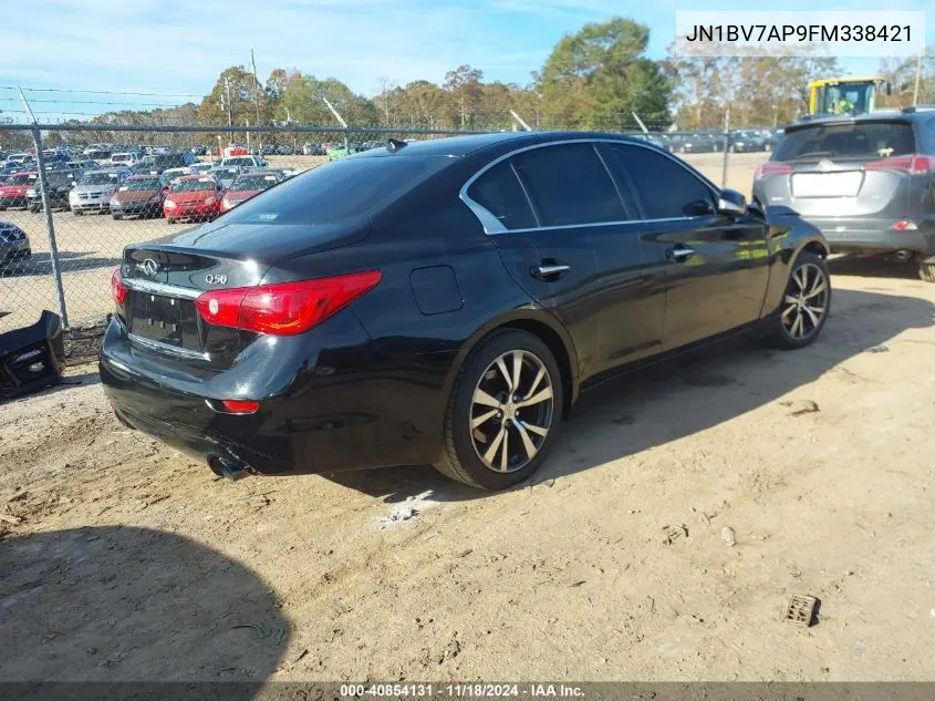 2015 Infiniti Q50 Premium/Sport VIN: JN1BV7AP9FM338421 Lot: 40854131