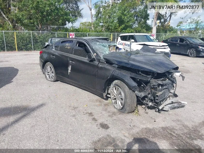 2015 Infiniti Q50 Premium VIN: JN1BV7AR1FM392877 Lot: 40865997