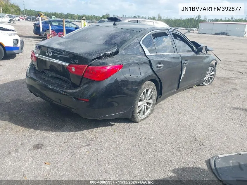 2015 Infiniti Q50 Premium VIN: JN1BV7AR1FM392877 Lot: 40865997