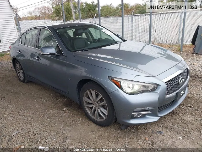 2015 Infiniti Q50 VIN: JN1BV7AR0FM411323 Lot: 40872280