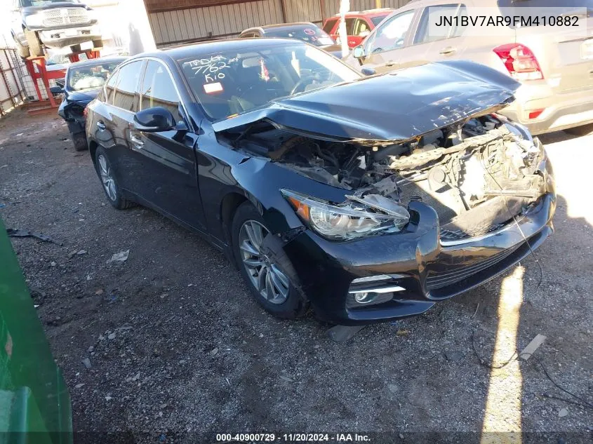 2015 Infiniti Q50 VIN: JN1BV7AR9FM410882 Lot: 40900729