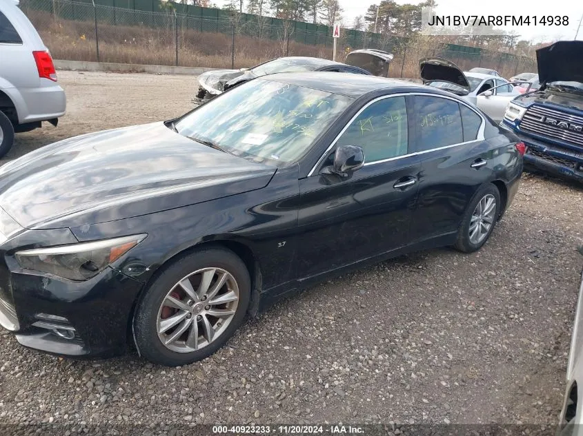 2015 Infiniti Q50 Premium VIN: JN1BV7AR8FM414938 Lot: 40923233