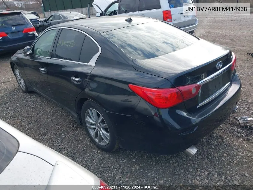 2015 Infiniti Q50 Premium VIN: JN1BV7AR8FM414938 Lot: 40923233