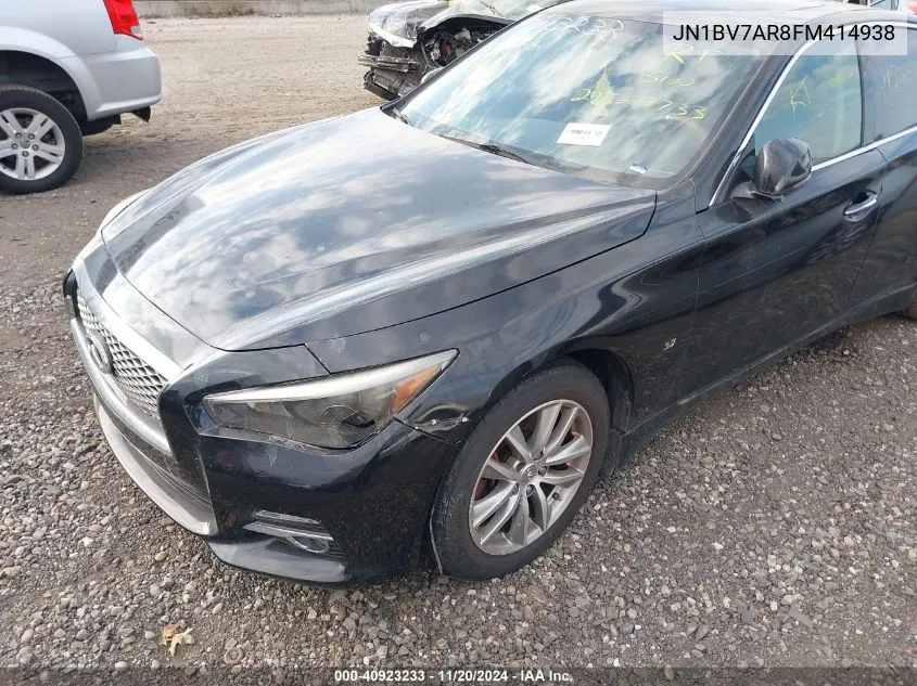 2015 Infiniti Q50 Premium VIN: JN1BV7AR8FM414938 Lot: 40923233