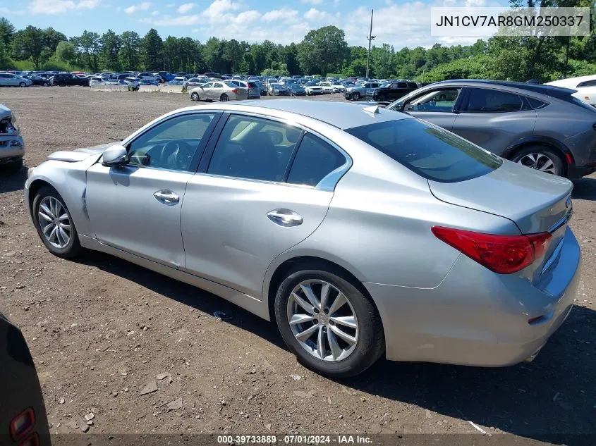 JN1CV7AR8GM250337 2016 Infiniti Q50 2.0T Base