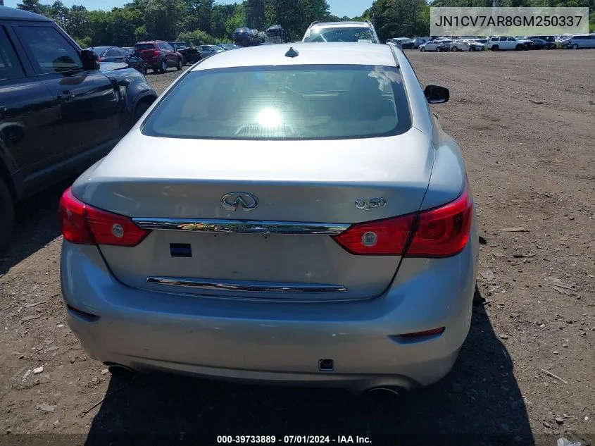 JN1CV7AR8GM250337 2016 Infiniti Q50 2.0T Base