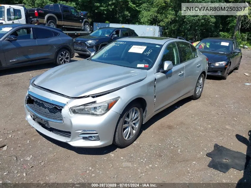 JN1CV7AR8GM250337 2016 Infiniti Q50 2.0T Base