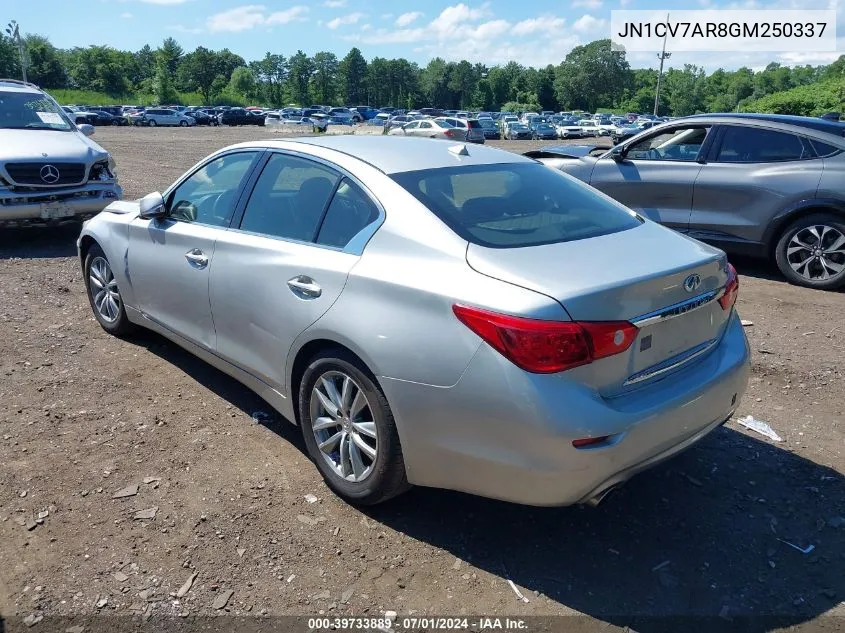 JN1CV7AR8GM250337 2016 Infiniti Q50 2.0T Base