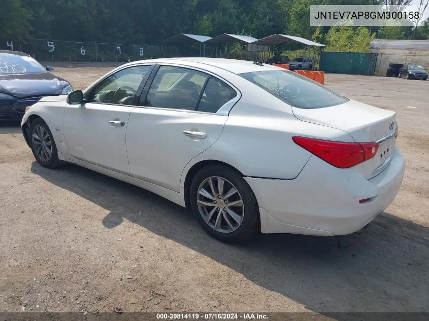 JN1EV7AP8GM300158 2016 Infiniti Q50 3.0T Premium