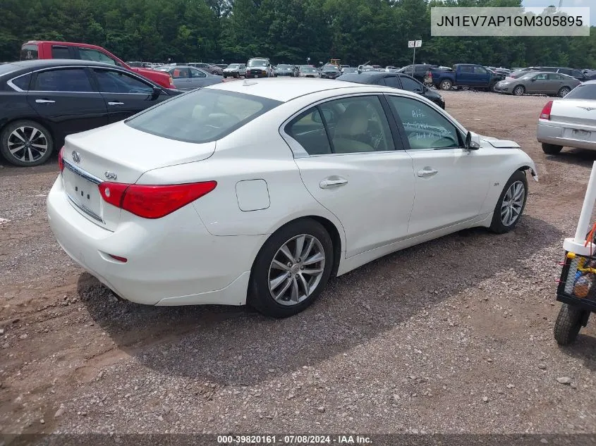 JN1EV7AP1GM305895 2016 Infiniti Q50 3.0T Premium