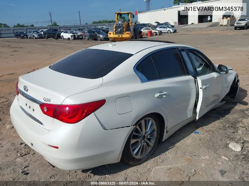 JN1EV7AR3GM345378 2016 Infiniti Q50 3.0T Premium