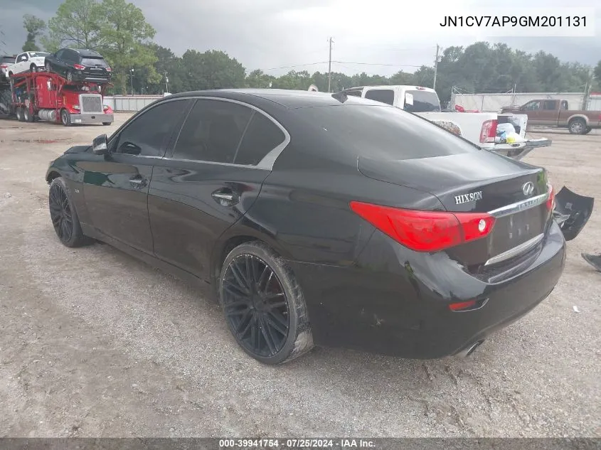 JN1CV7AP9GM201131 2016 Infiniti Q50