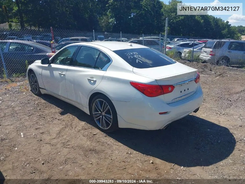 JN1EV7AR7GM342127 2016 Infiniti Q50 3.0T Sport