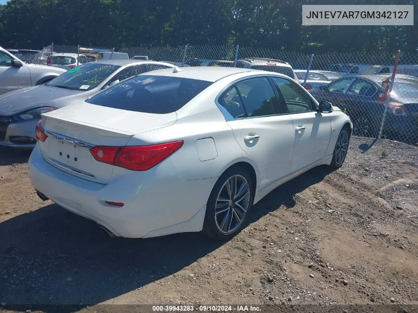 JN1EV7AR7GM342127 2016 Infiniti Q50 3.0T Sport