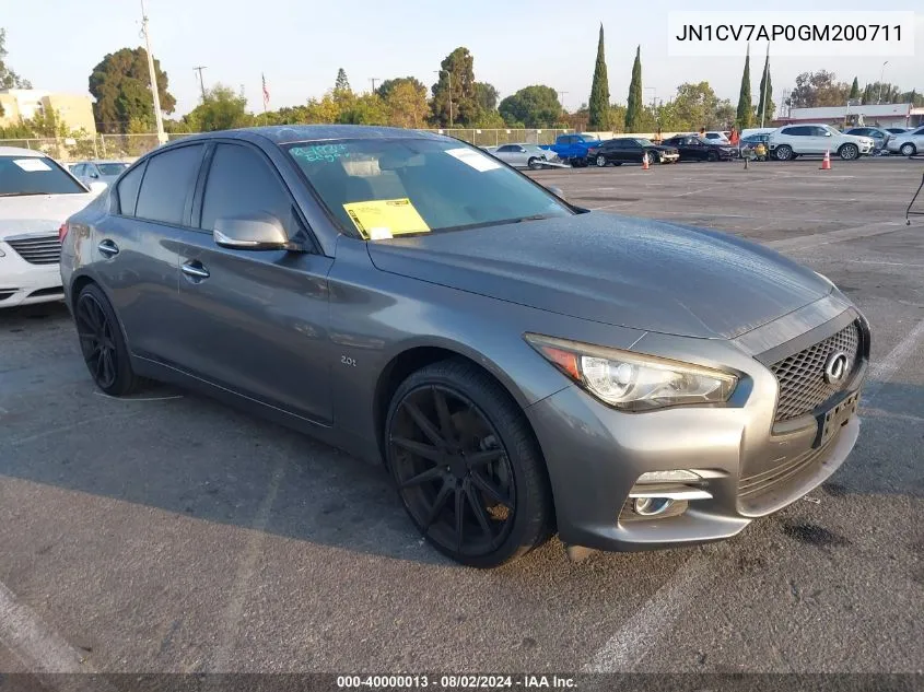 JN1CV7AP0GM200711 2016 Infiniti Q50 2.0T Base