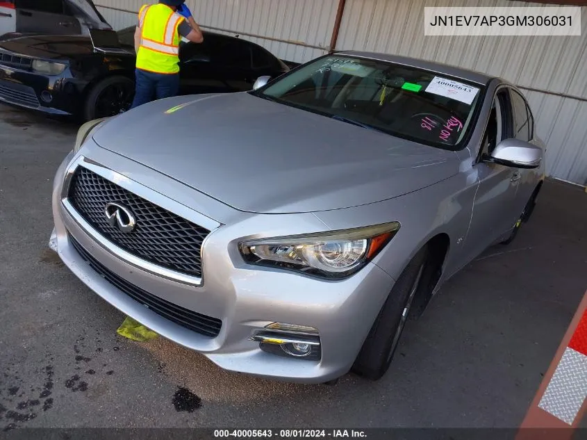 JN1EV7AP3GM306031 2016 Infiniti Q50 3.0T Premium