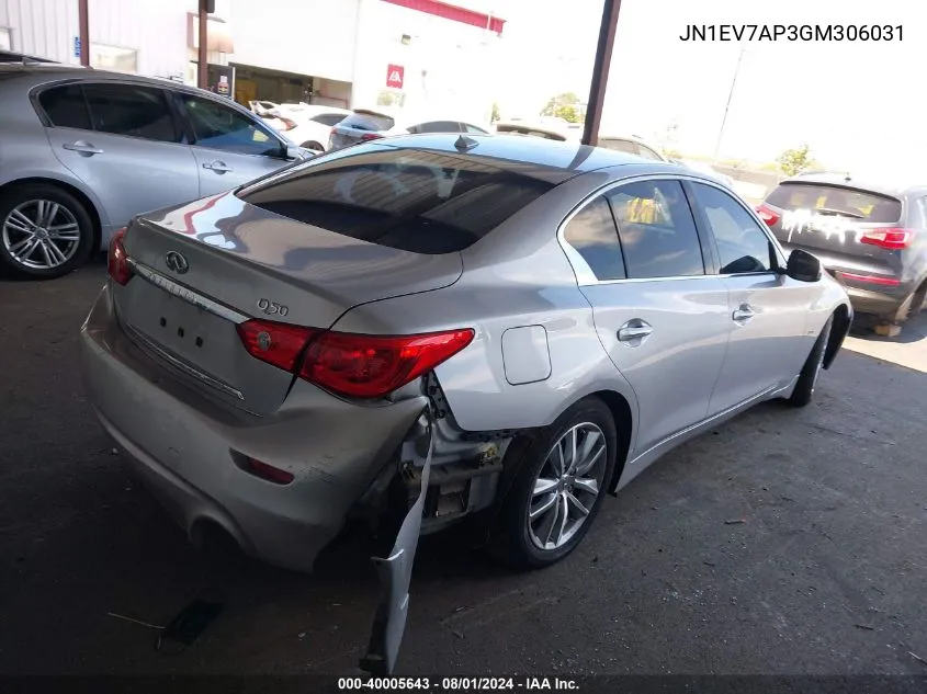 JN1EV7AP3GM306031 2016 Infiniti Q50 3.0T Premium