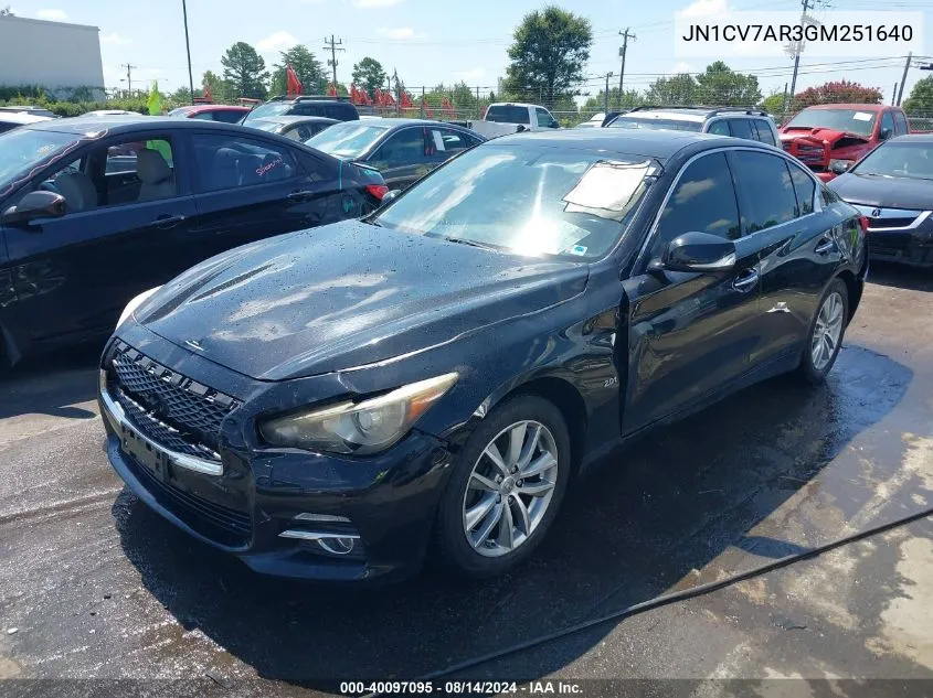 JN1CV7AR3GM251640 2016 Infiniti Q50 2.0T Base