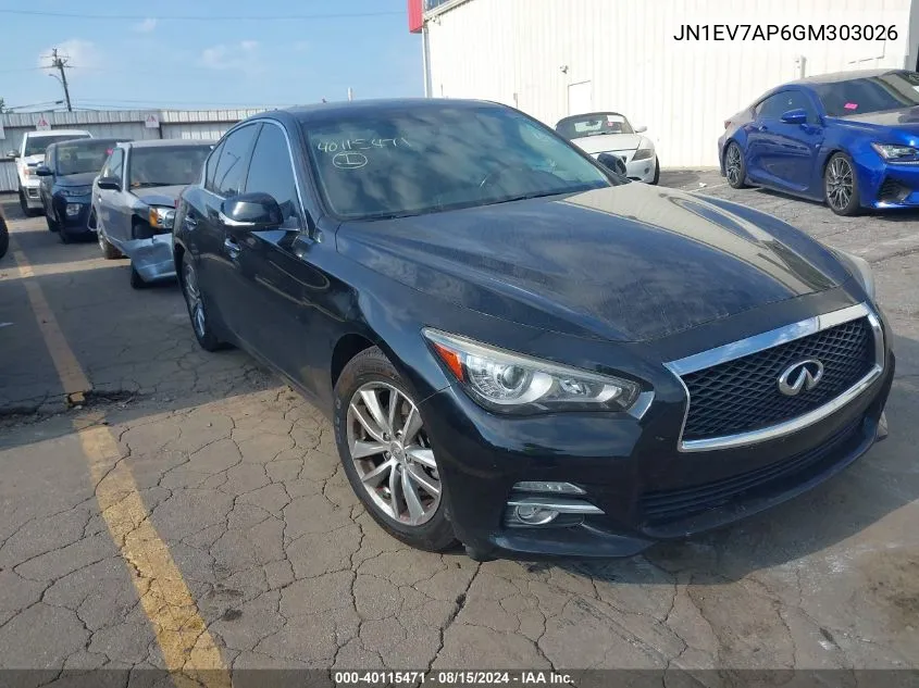 JN1EV7AP6GM303026 2016 Infiniti Q50 3.0T Premium