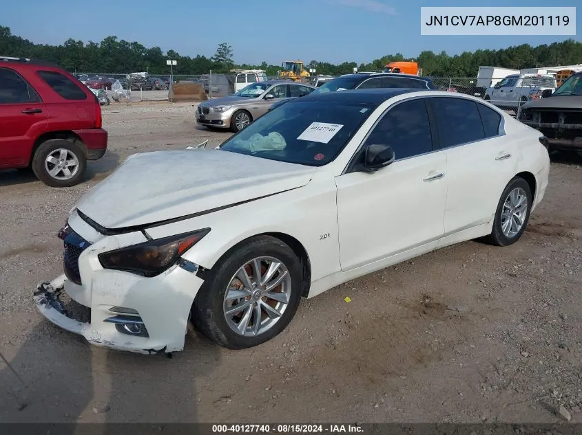 JN1CV7AP8GM201119 2016 Infiniti Q50 2.0T Base