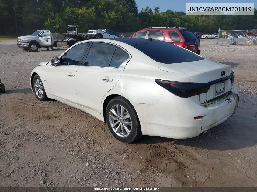 JN1CV7AP8GM201119 2016 Infiniti Q50 2.0T Base